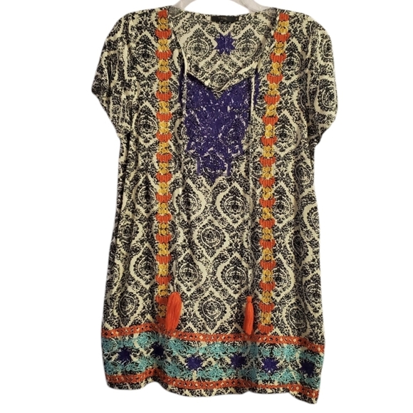 THML Anthropologie Women's Embroidered Tunic Top M - Picture 1 of 6